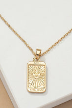 Load image into Gallery viewer, The Sun Tarot Card Necklace
